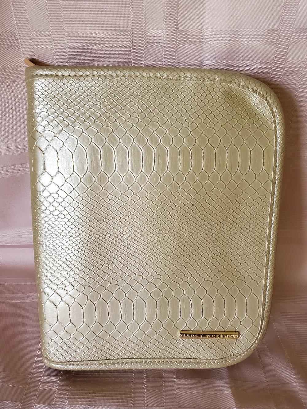 Gold Faux-Snake Travel Jewelry Case - Women Bags - Picture 2 of 8